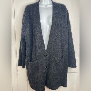 Eileen Fisher Charcoal Gray Women's Cardigan